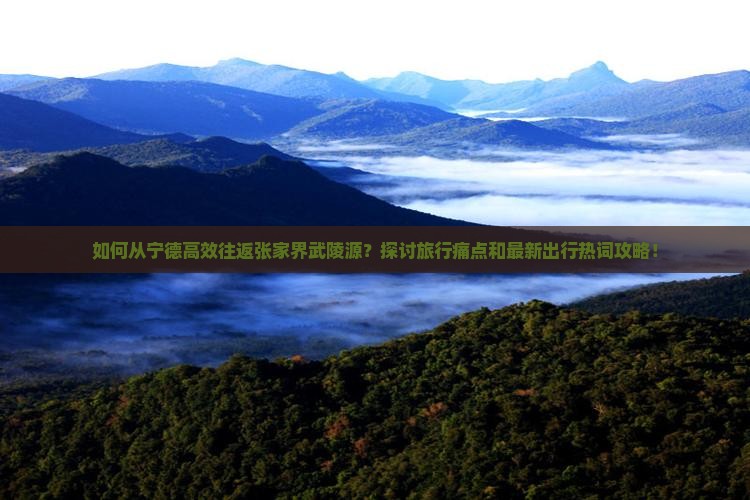 如何从宁德高效往返张家界武陵源？探讨旅行痛点和最新出行热词攻略！