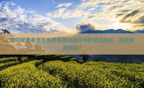 如何规堡春至张家界芙蓉镇旅行中的常见痛点，实现完美旅程？