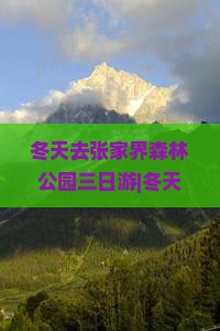 冬天去张家界森林公园三日游