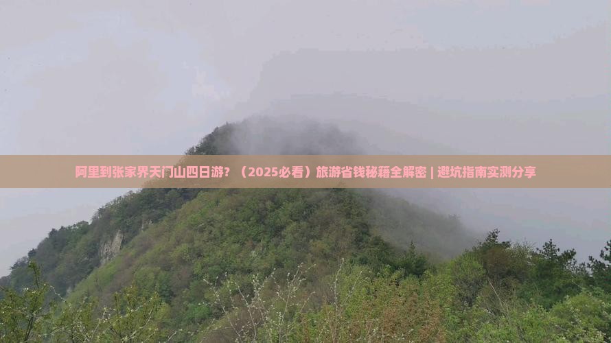 阿里到张家界天门山四日游