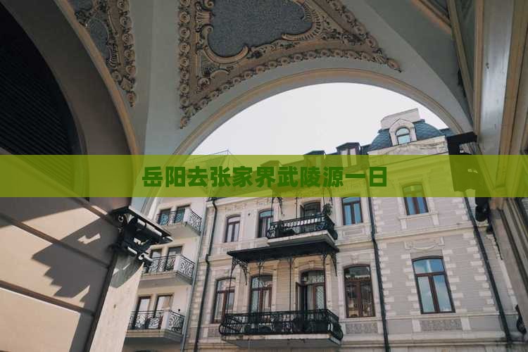 岳阳去张家界武陵源一日