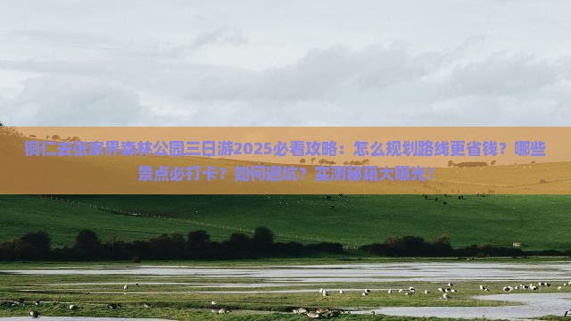 铜仁去张家界森林公园三日游