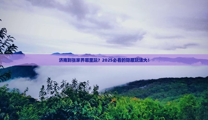 济南到张家界哪里玩