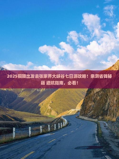 铜陵去张家界大峡谷七日游