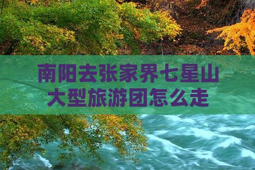 南阳去张家界七星山大型旅游团