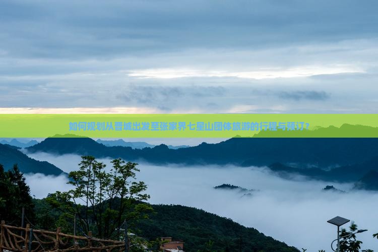 如何规划从晋城出发至张家界七星山团体旅游的行程与预订？