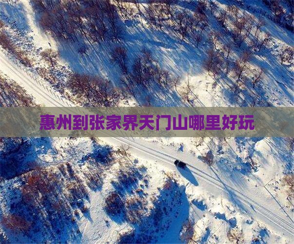 惠州到张家界天门山哪里好玩