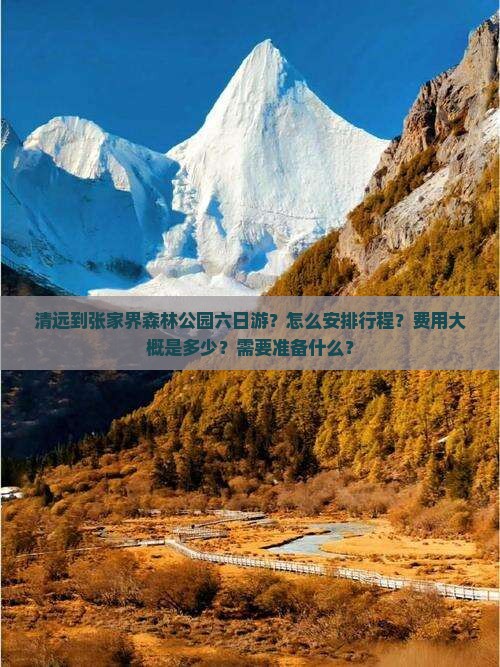 清远到张家界森林公园六日游？怎么安排行程？费用大概是多少？需要准备什么？