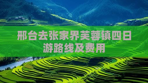 邢台去张家界芙蓉镇四日游路线及费用