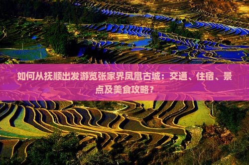 如何从抚顺出发游览张家界凤凰古城：交通、住宿、景点及美食攻略？