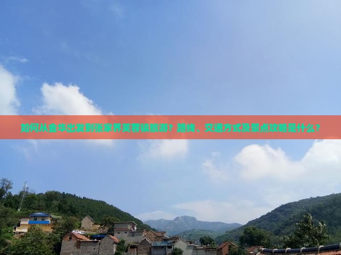 如何从金华出发到张家界芙蓉镇旅游？路线、交通方式及景点攻略是什么？