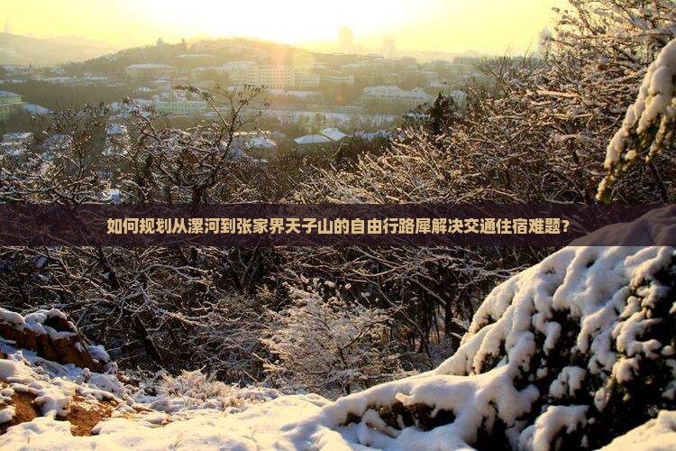 如何规划从漯河到张家界天子山的自由行路犀解决交通住宿难题？
