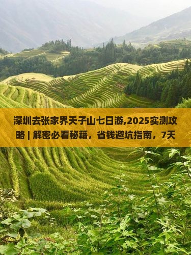 深圳去张家界天子山七日游