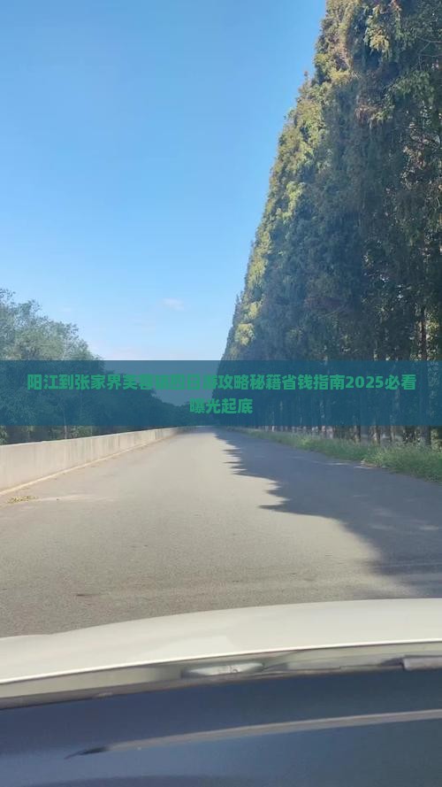阳江到张家界芙蓉镇四日游
