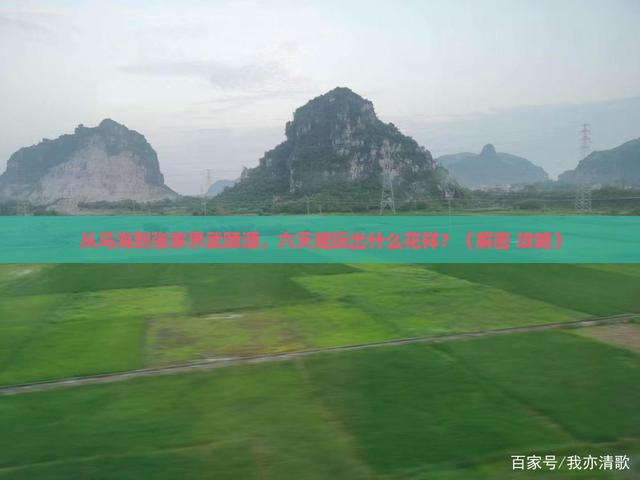 乌海到张家界武陵源六日游
