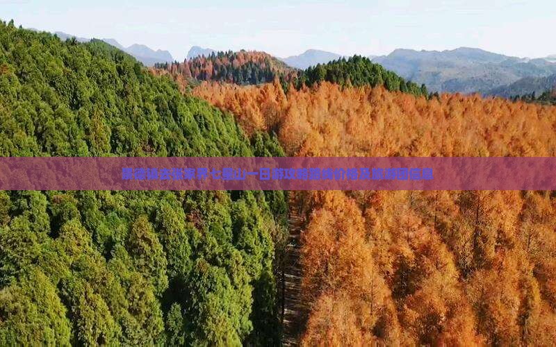景德镇去张家界七星山一日