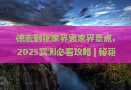 德宏到张家界袁家界景点
