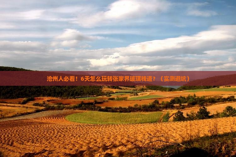 沧州去张家界玻璃栈道六日游