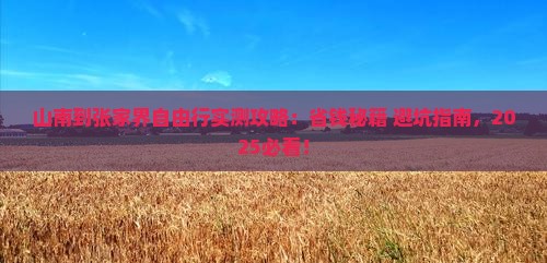 山南到张家界自由行