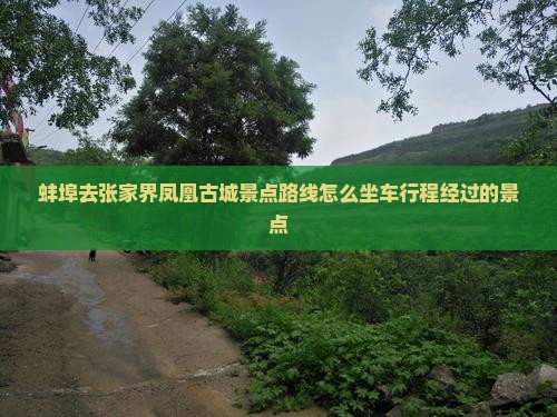 蚌埠去张家界凤凰古城景点