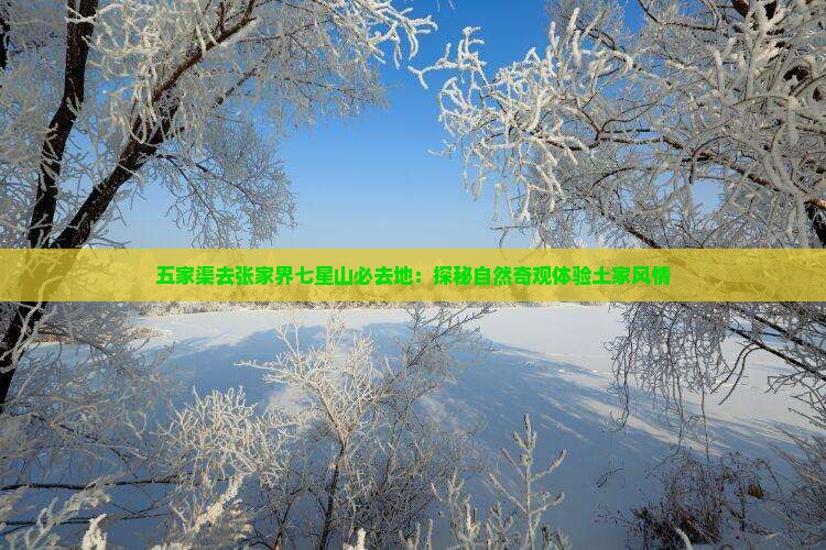 五家渠去张家界七星山必去地：探秘自然奇观体验土家风情