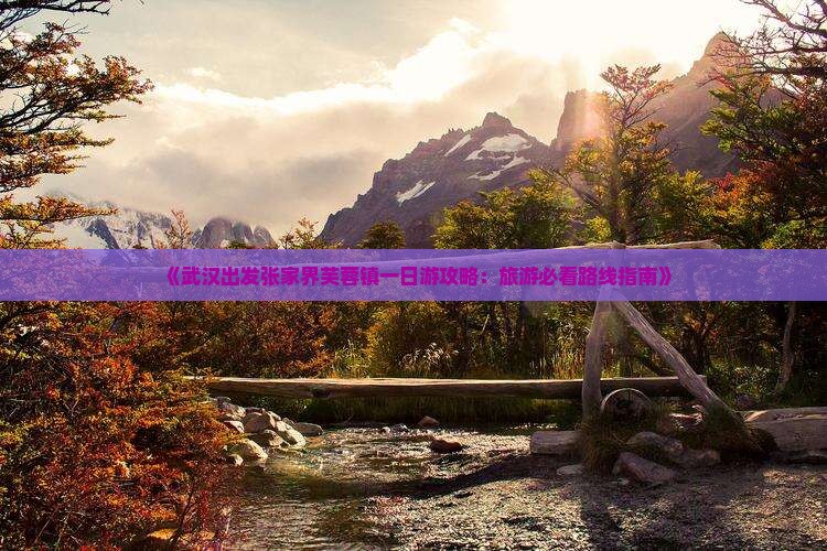 《武汉出发张家界芙蓉镇一日游攻略:旅游必看路线指南》 《武汉出发张家界芙蓉镇一日游攻略:旅游必看路线指南》