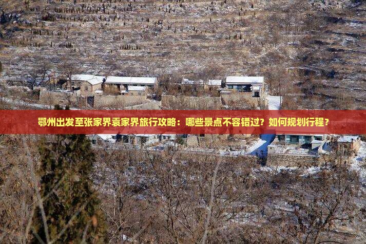 鄂州出发至张家界袁家界旅行攻略：哪些景点不容错过？如何规划行程？