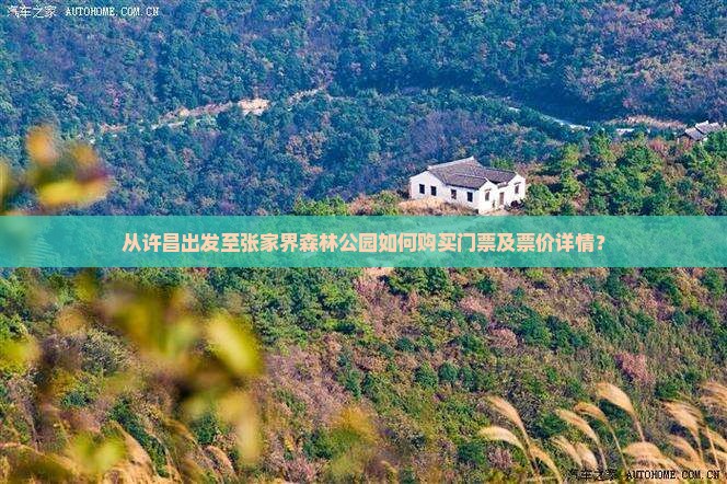 从许昌出发至张家界森林公园如何购买门票及票价详情？