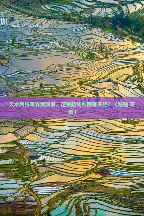天水到张家界武陵源必去地