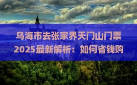 乌海市去张家界天门山门票