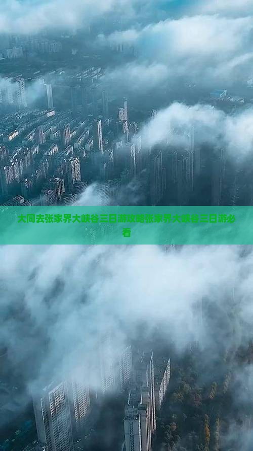 大同去张家界大峡谷三日游