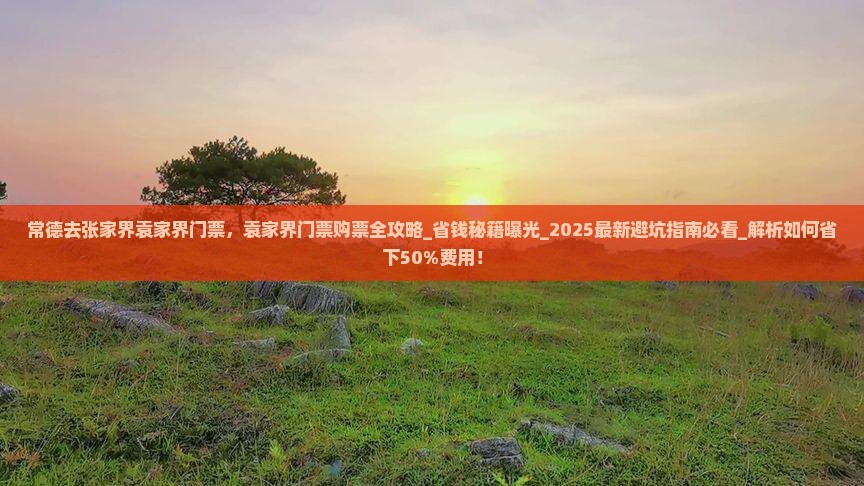 常德去张家界袁家界门票