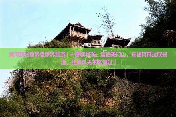 黄冈到张家界袁家界旅游