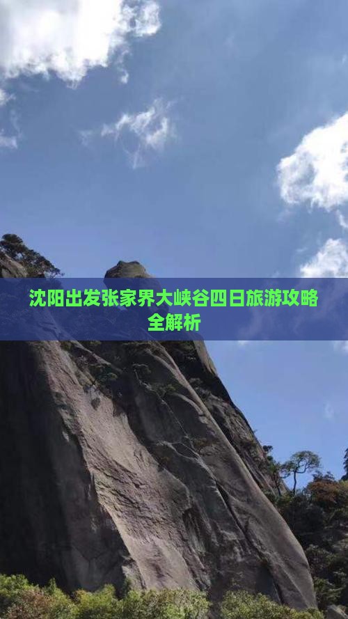 沈阳出发张家界大峡谷四日旅游攻略全解析