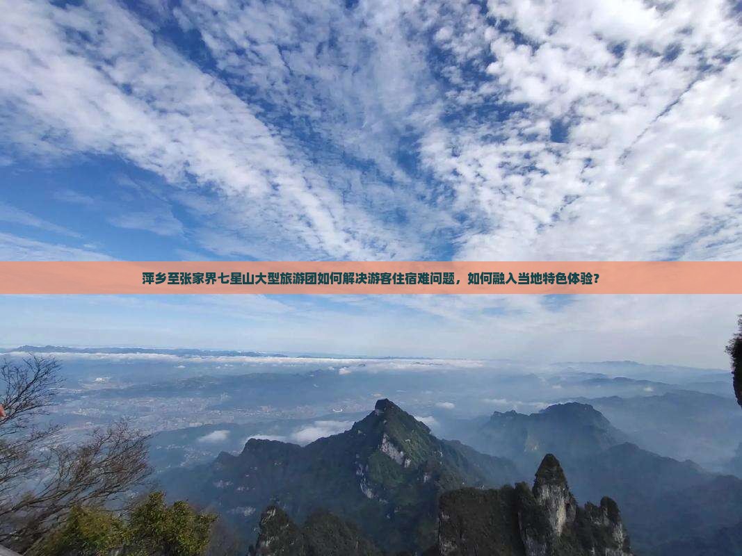 萍乡至张家界七星山大型旅游团如何解决游客住宿难问题，如何融入当地特色体验？