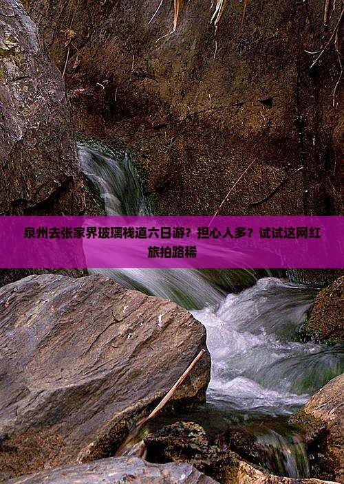泉州去张家界玻璃栈道六日游？担心人多？试试这网红旅拍路稀
