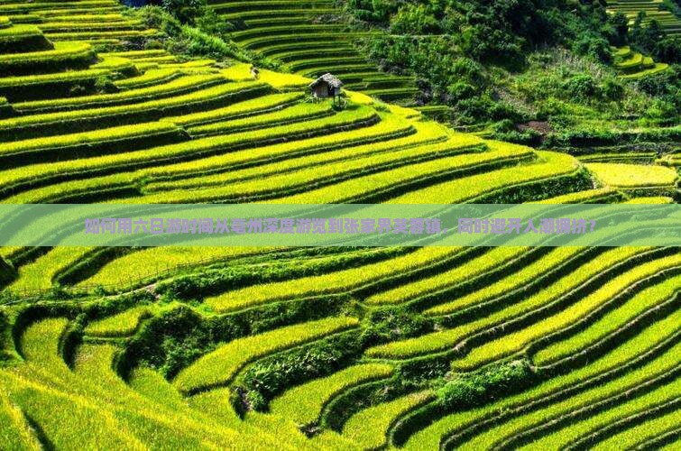 如何用六日游时间从亳州深度游览到张家界芙蓉镇，同时避开人潮拥挤？
