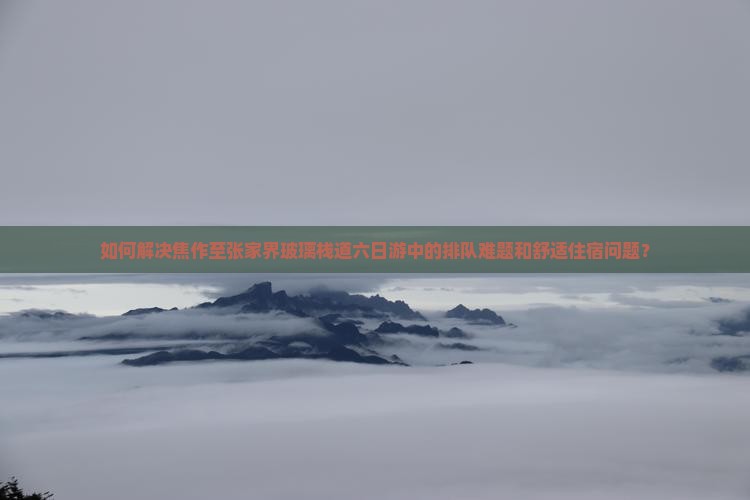 如何解决焦作至张家界玻璃栈道六日游中的排队难题和舒适住宿问题？