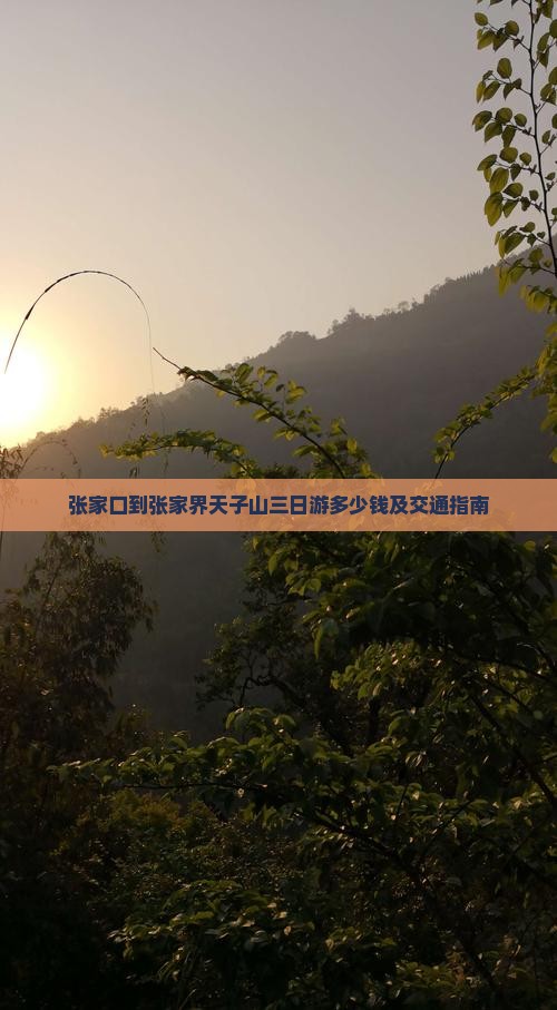 张家口到张家界天子山三日游多少钱及交通指南