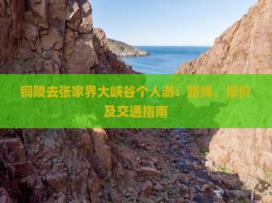 铜陵去张家界大峡谷个人游：路线、报价及交通指南