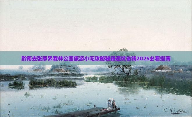 黔南去张家界森林公园旅游小吃