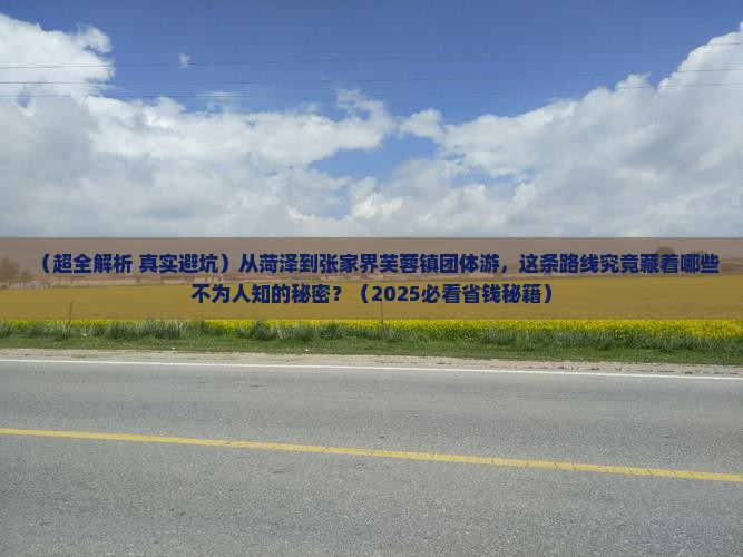 菏泽去张家界芙蓉镇团体旅游