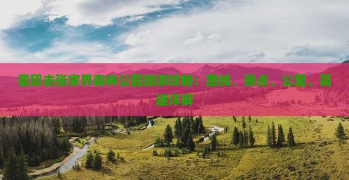 霍邱去张家界森林公园必去地