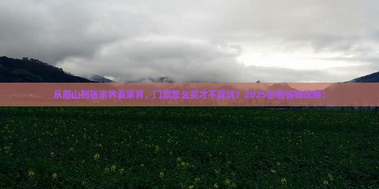 眉山到张家界袁家界门票 眉山到张家界袁家界门票