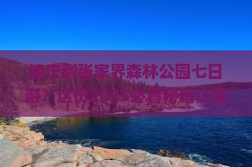 迪庆到张家界森林公园七日游