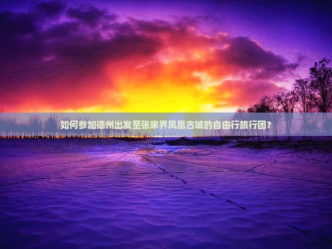 如何参加德州出发至张家界凤凰古城的自由行旅行团？