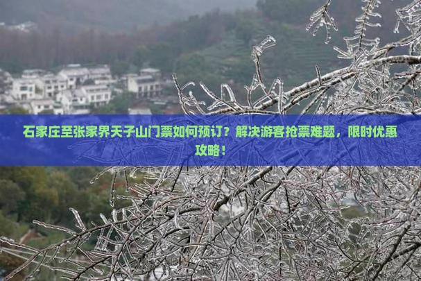 石家庄至张家界天子山门票如何预订？解决游客抢票难题，限时优惠攻略！