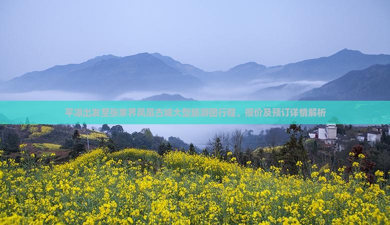 平凉出发至张家界凤凰古城大型旅游团行程、报价及预订详情解析