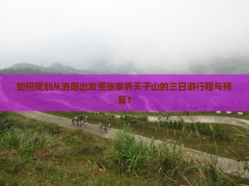 如何规划从洛阳出发至张家界天子山的三日游行程与预算？
