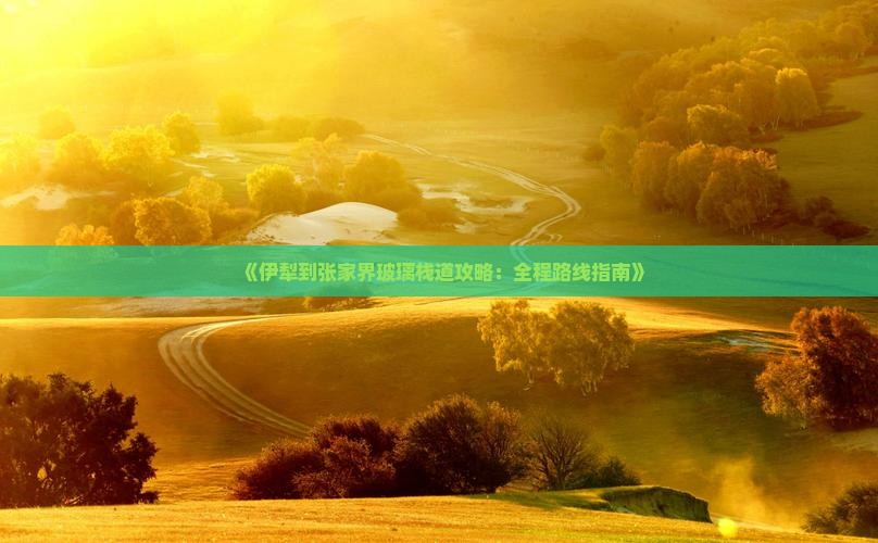 《伊犁到张家界玻璃栈道攻略：全程路线指南》